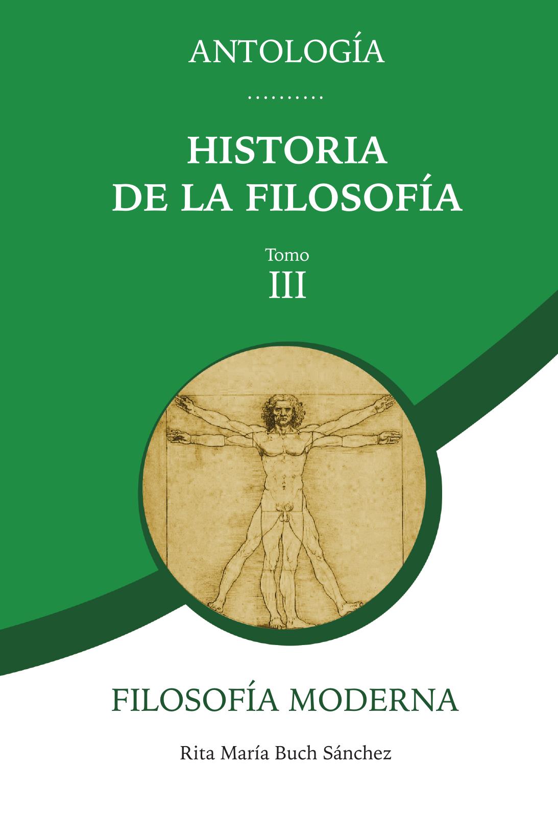 Antología Historia de la Filosofía. Tomo III. Filosofía Moderna